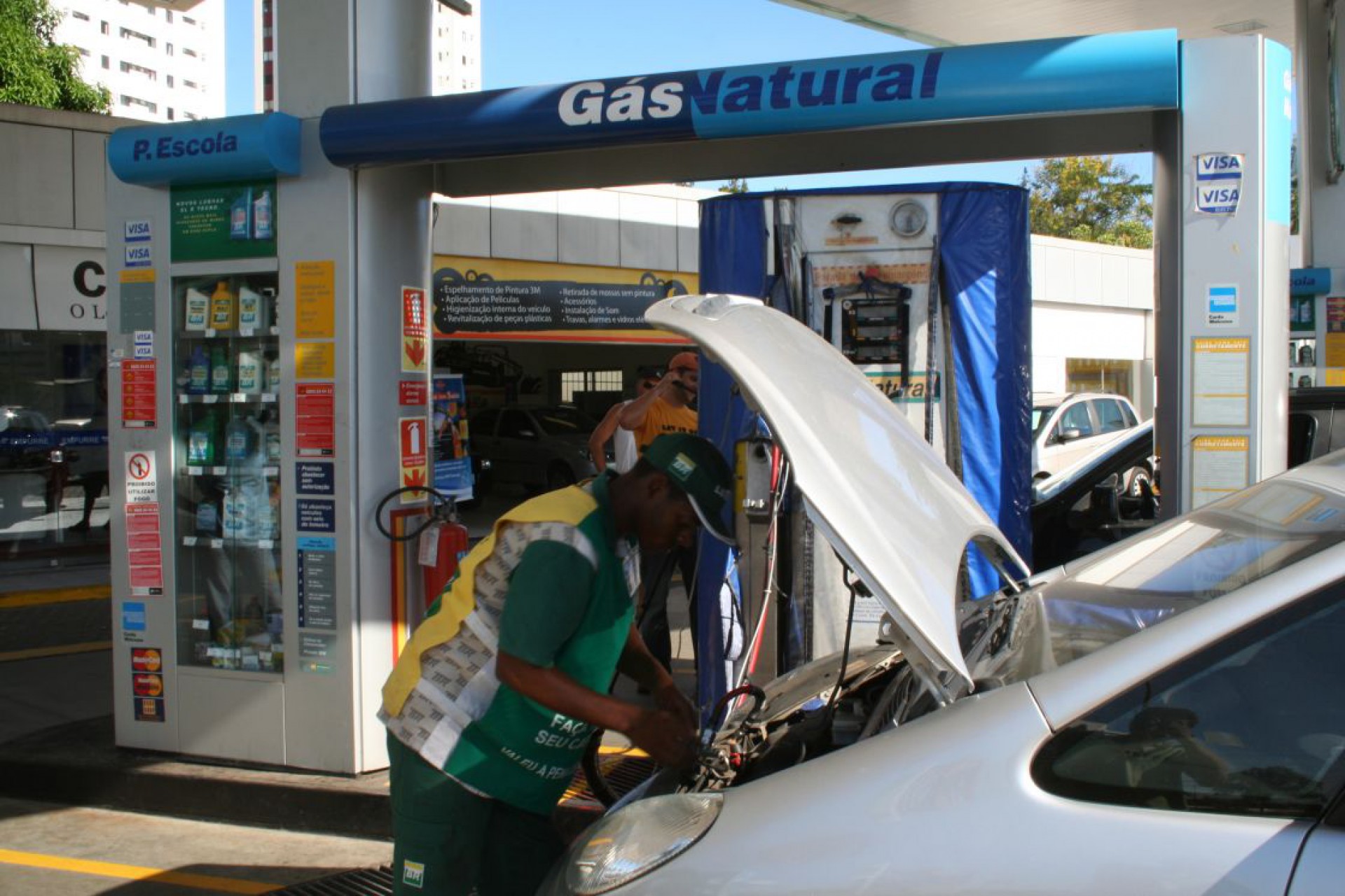 O Gás Natural Veicular (GNV) é vendido nos postos de combustível (Foto: Divulgação)