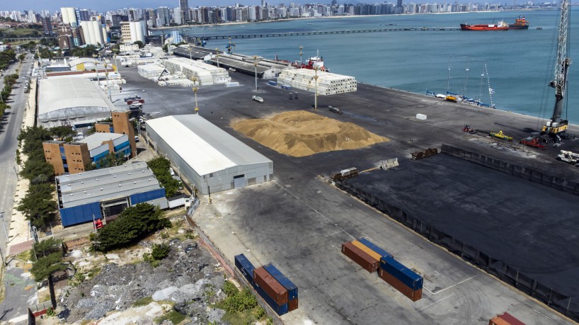 Foto aérea do Porto de Fortaleza