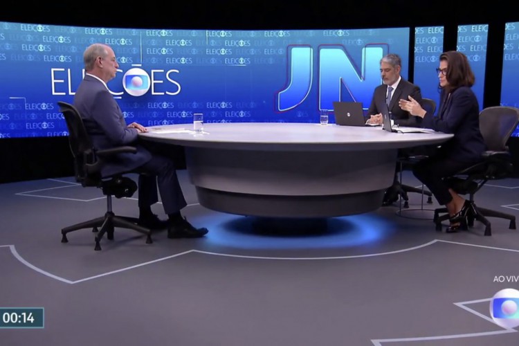 Ciro Gomes em entrevista a William Bonner e Renata Vasconcelos no Jornal Nacional