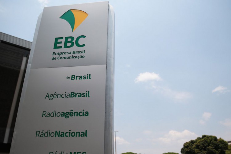 Fachada da sede da EBC em Brasília.