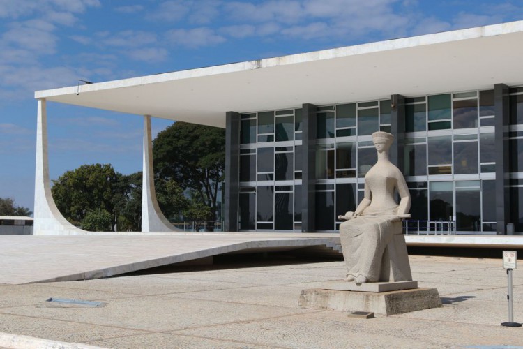 Palácio do Supremo Tribunal Federal na Praça dos Três poderes em Brasília