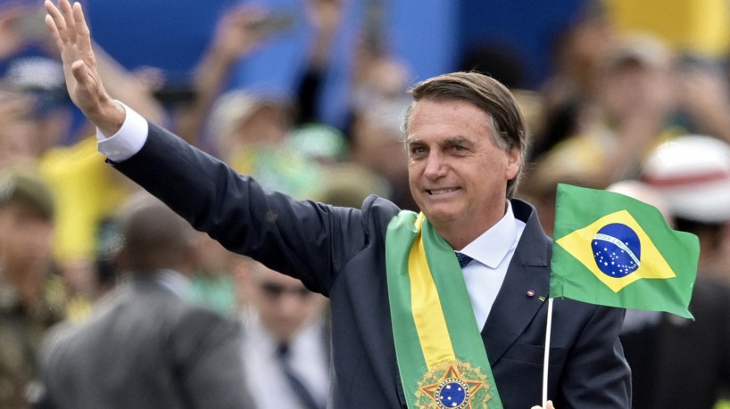 Presidente Jair Bolsonaro, no desfile de 7 de setembro