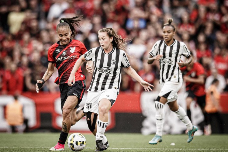 Ceará e Athletico-PR pelo jogo de ida da final do Brasileirão Feminino A2