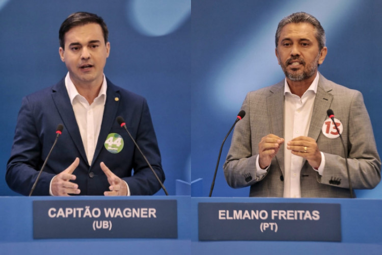 ￼Capitão Wagner (UB) e Elmano Freitas (PT)