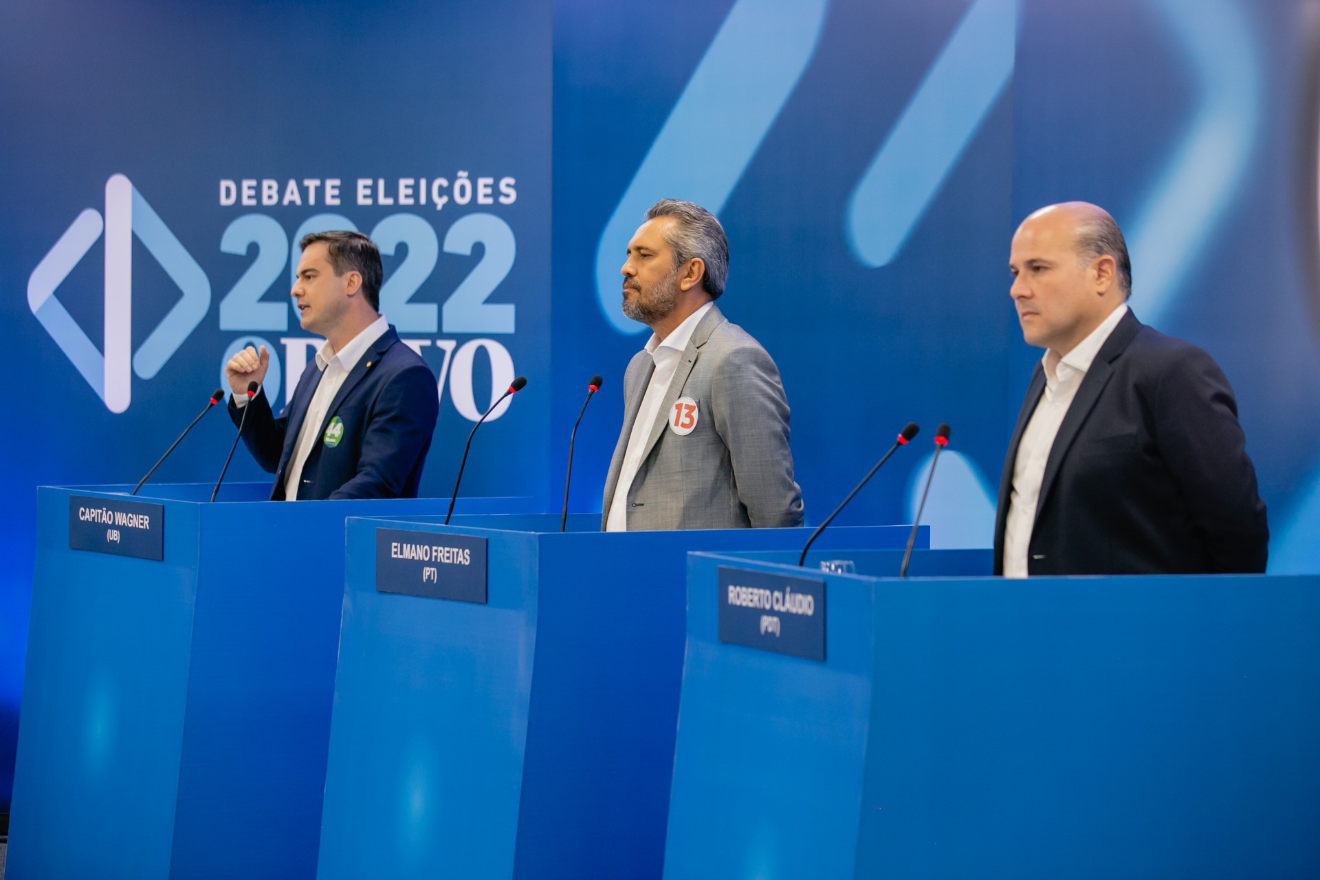 Roberto Cláudio, Elmano Freitas e Capitão Wagner (Foto: AURÉLIO ALVES)