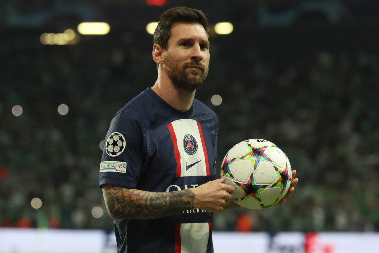 Atacante Lionel Messi no jogo Maccabi Haifa x PSG, pela Champions League