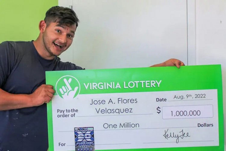 Jose Flores Velasquez ganhou US$ 1 milhão na loteria de Virgínia 