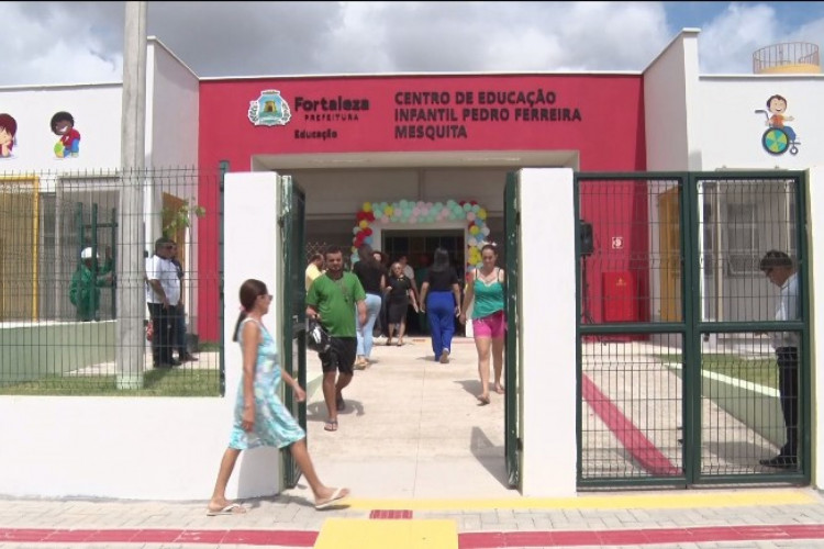 Prefeitura de Fortaleza inaugurou o Centro de Educação Infantil (CEI) Pedro Ferreira Mesquita, localizado no Residencial Luiz Gonzaga, no bairro Jangurussu