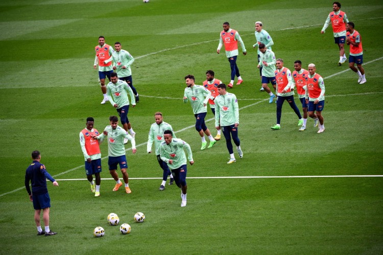 Seleção brasileira fez último treino antes do amistoso contra a Tunísia