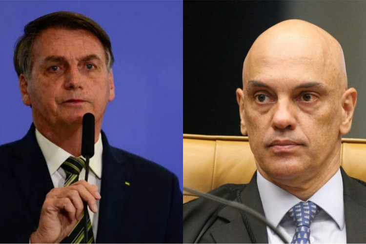 O presidente Jair Bolsonaro (PL) disse que ex-presidente do TSE, Alexandre de Moraes, tinha problemas pessoas com ele