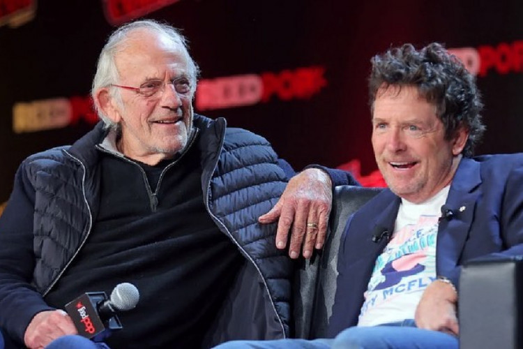 Christopher Lloyd e Michael J. Fox se reencontraram em um evento em Nova York