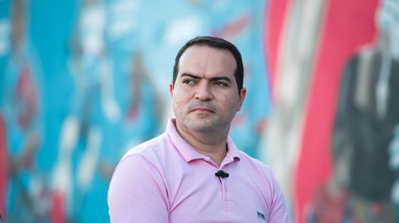 Presidente Marcelo Paz em treino do Fortaleza no Centro de Excelência Alcides Santos, no Pici