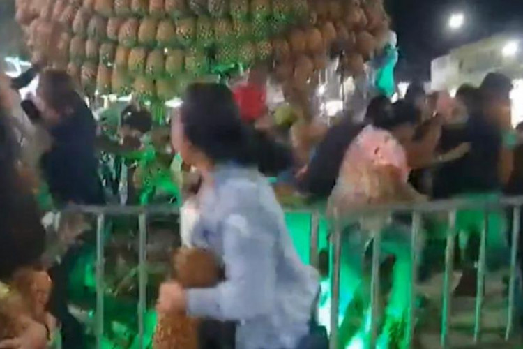 Festa do Abacaxi em Pombos, Pernambuco. Acidente ocorreu na madrugada desta quinta-feira, em sua 36º edição da festa