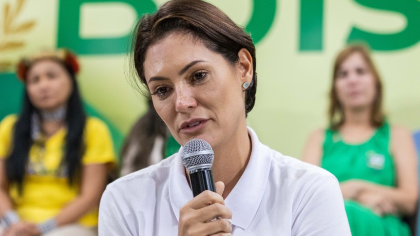 A ex-primeira dama Michelle Bolsonaro 