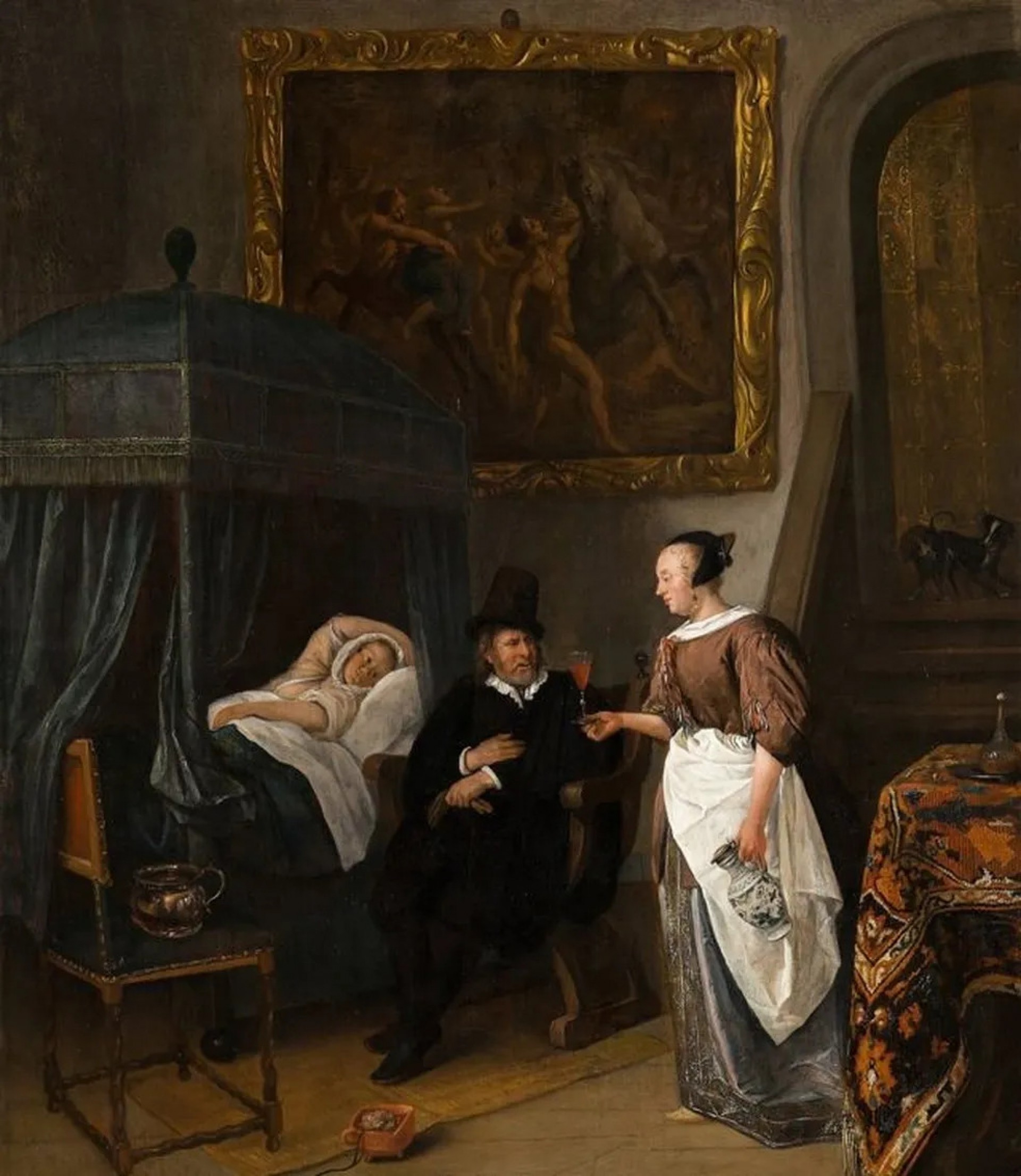 Obra 'A Visita do Médico', de Jan Steen, retratava o adoecimento por Clorose