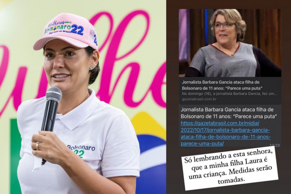 Michelle reage após fala de jornalista sobre a filha