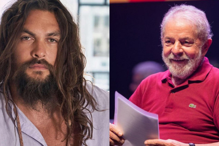 Ator Jason Momoa demonstrou apoio ao ex-presidente Lula