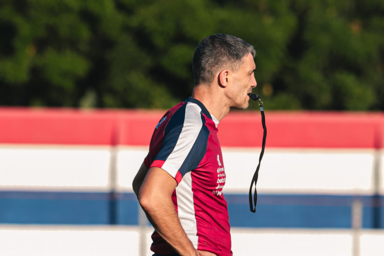 Técnico Juan Pablo Vojvoda em treino do Fortaleza no Centro de Excelência Alcides Santos, no Pici