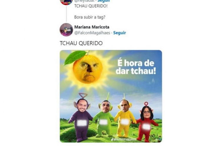 Memes com ambos os candidatos à presidência foram compartilhados nas redes.