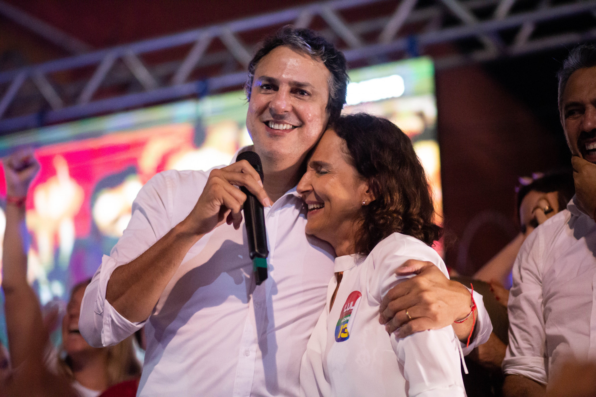 Camilo Santana e Izolda Cela (Foto: AURÉLIO ALVES)