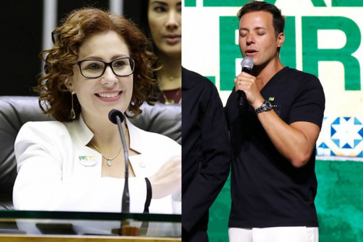 Carla Zambelli e André Valadão têm as contas derrubadas nas redes sociais