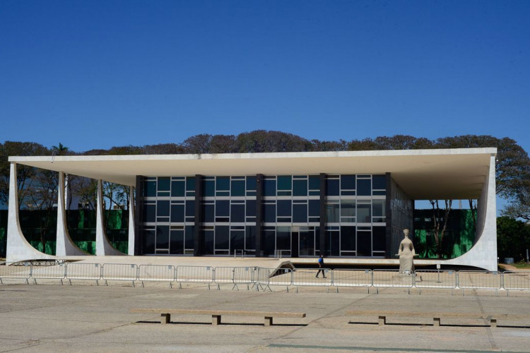 Fachada do edifício sede do Supremo Tribunal Federal - STF