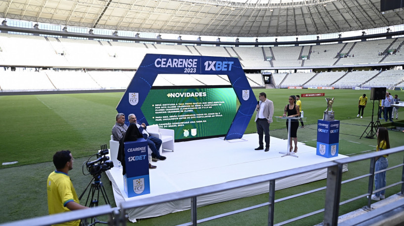 Evento de lançamento do Campeonato Cearense 2023, na Arena Castelão