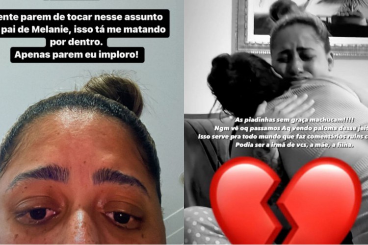 Mc Loma chora após comentários na internet sobre paternidade de sua filha