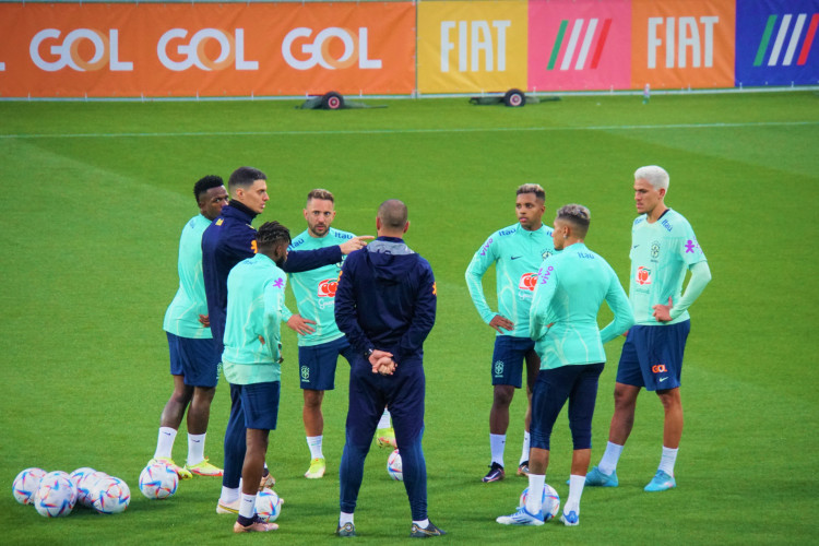 Treino da seleção brasileira para a Copa do Mundo do Catar