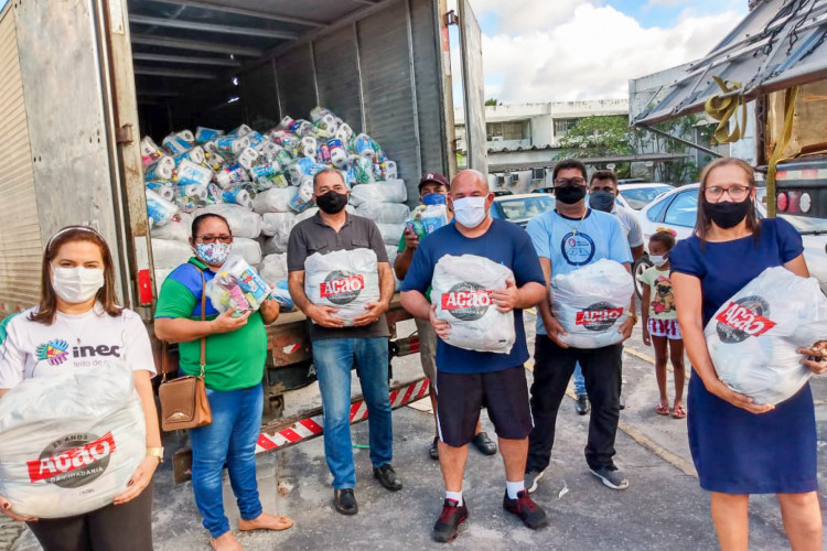 A meta da campanha Natal Sem Fome deste ano é arrecadar 39 toneladas de alimentos no Nordeste, sendo 11 toneladas somente no Ceará