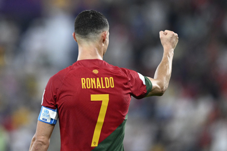 Cristiano Ronaldo no jogo Portugal x Gana, no Stadium 974, em Doha, pela Copa do Mundo 2022