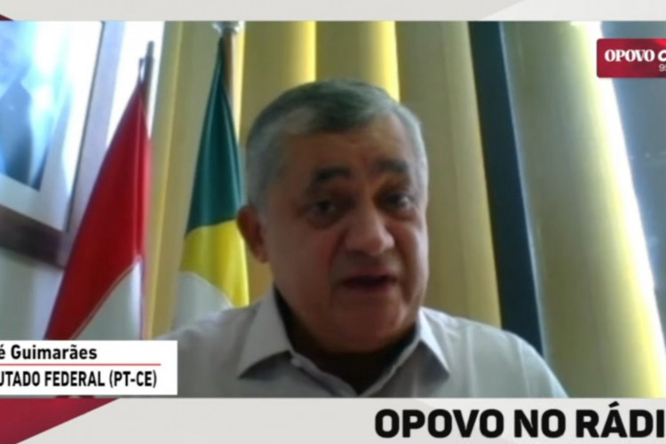 Deputado federal José Guimarães (PT) em entrevista à Rádio O POVO CBN