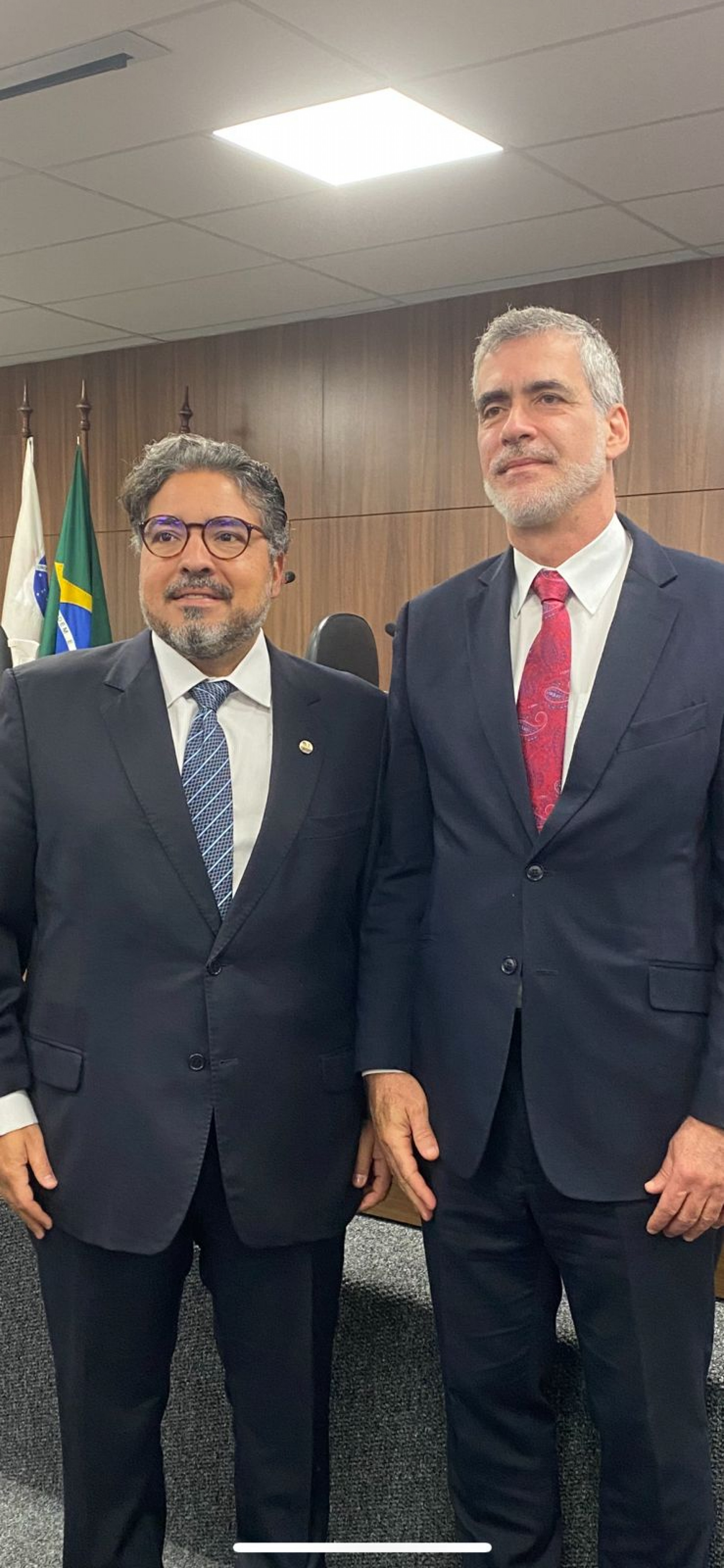 Leandro Vasques e o ministro Rogério Schietti (STJ)(Foto: Arquivo Pessoal)