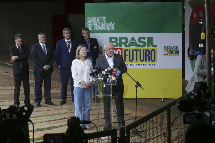 O Presidente Eleito Luiz Inacio Lula da Silva durante Entrevista no CCBB.