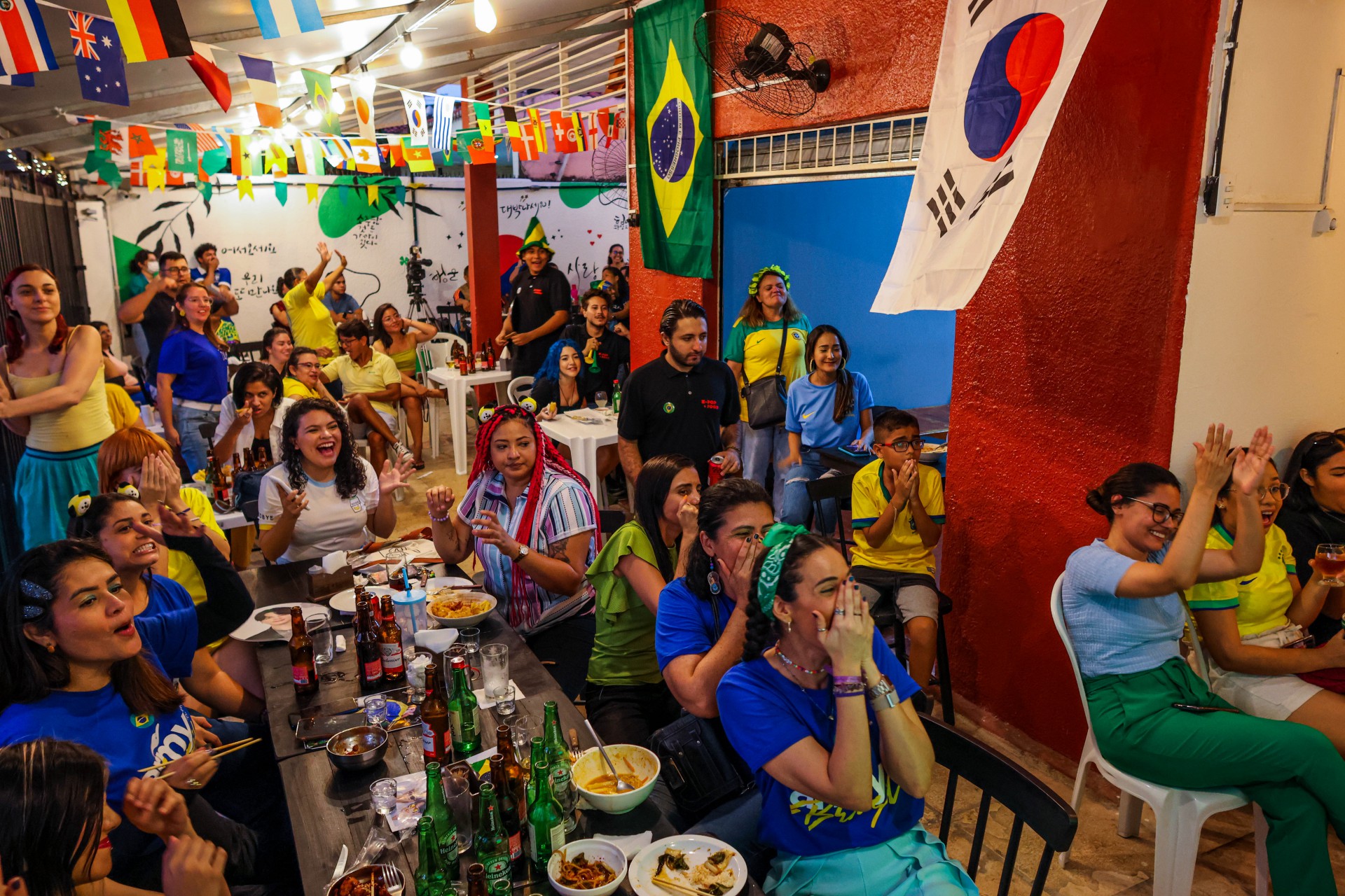 No Moinhos, comida coreana e amor ao futebol atraem torcedores no Jogo do  Brasil