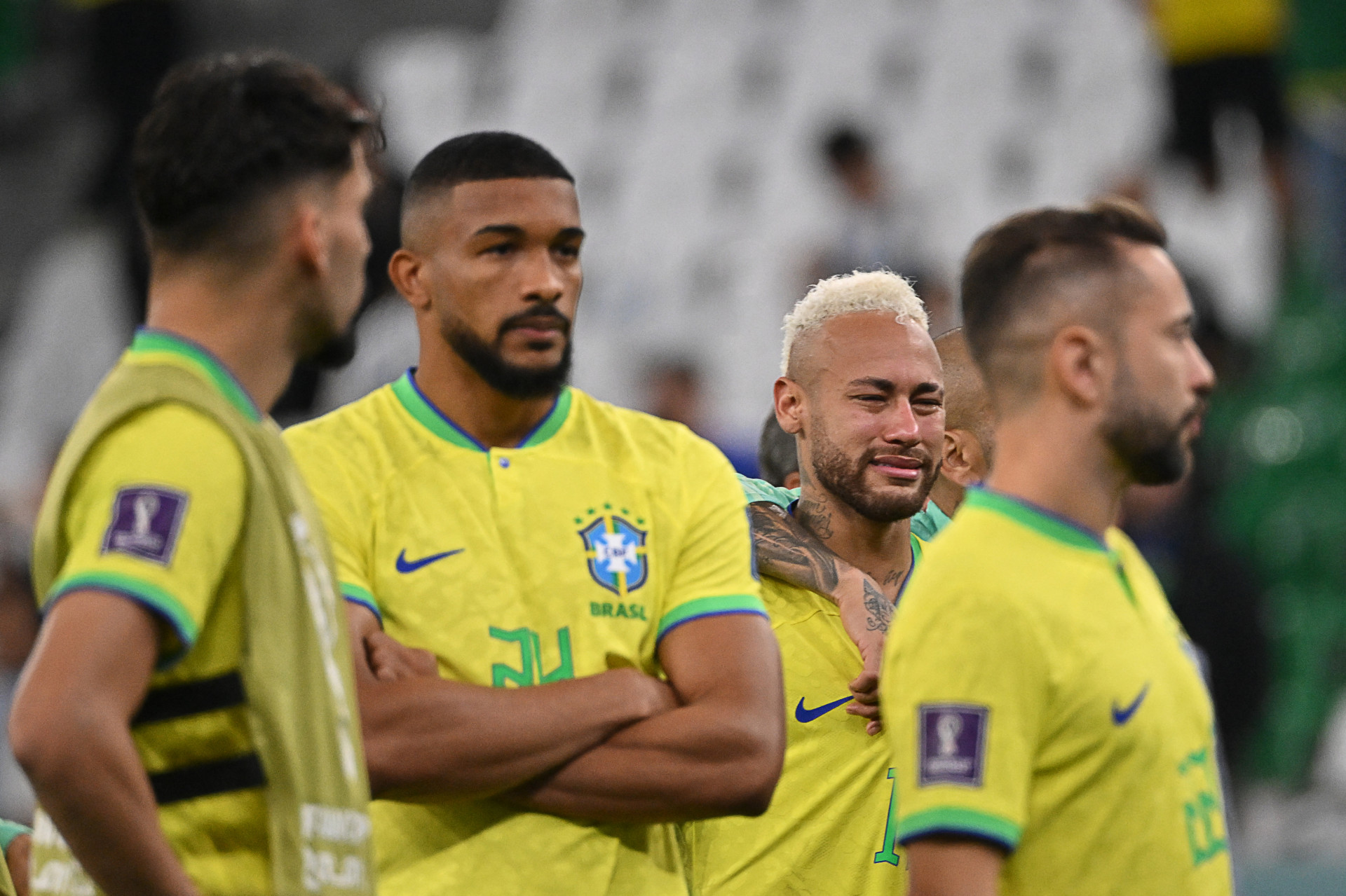 Brasil foi eliminado nas quartas de final da Copa do Mundo 2022 diante da Croácia.  (Foto: Nelson Almeida/AFP)