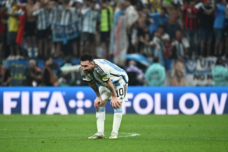 Messi no jogo Argentina x Croácia, no Lusail Stadium, pela semifinal da Copa do Mundo 2022