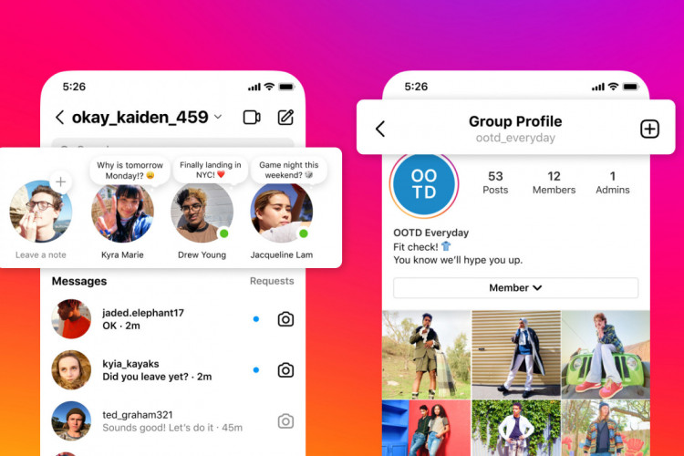 Instagram lança função que permite compartilhamento de mensagens com duração de 24 horas entre seguidores.