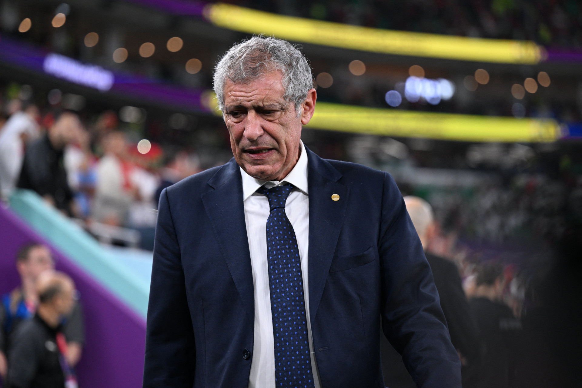 Técnico Fernando Santos deixou o comando da seleção de Portugal após a Copa do Mundo 2022 (Foto: Kirill KUDRYAVTSEV / AFP)