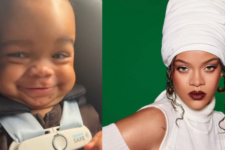 A primeira imagem do filho de Rihanna é compartilhada pela cantora no TikTok; veja detalhes