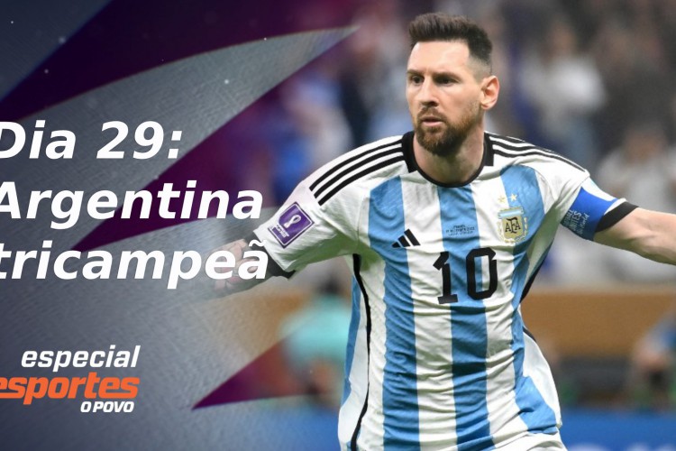 Messi marcou um dos gols da vitória da Argentina sobre a França, que garantiu o tricampeonato mundial