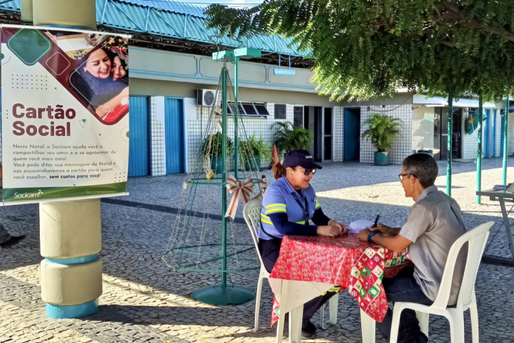 A empresa disponibilizou também, uma equipe para auxiliar na escrita das cartas