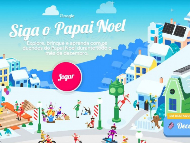 Já é Natal! Google lança site especial Siga o Papai Noel com