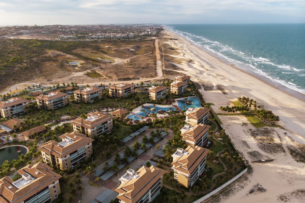 Vista aérea da Prainha. Prévia do Censo 2022 aponta que o crescimento populacional deu-se na Região Metropolitana de Fortaleza(Foto: FCO FONTENELE)