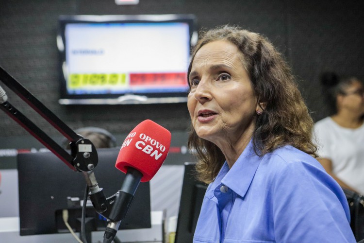 Fortaleza, Ce Br 29.12.22 Governadora Izolda Cela em visita a Radio O POVO CBN (Fco Fontenele/O POVO)