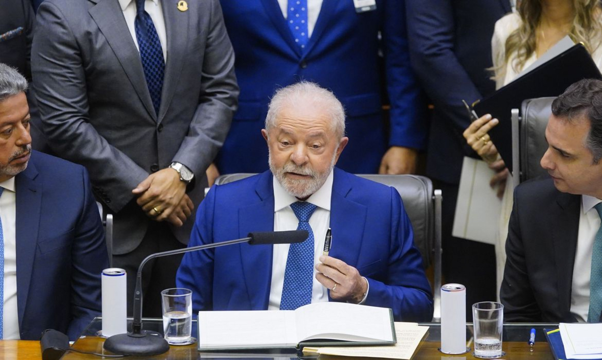 Presidente Lula assinou MP que modifica o CARF. (Foto: Tauan Alencar/Câmara dos Deputados)