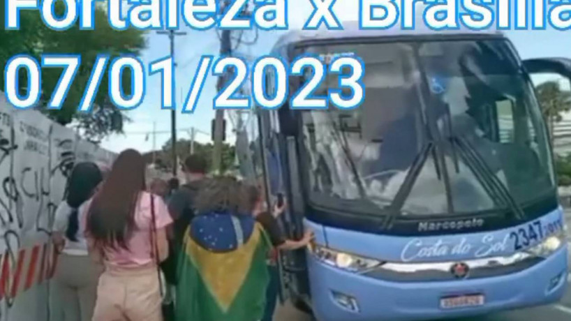 Em vídeo postado nas redes sociais, bolsonaristas cearenses aparecem se preparando para viagem rumo à Brasília.