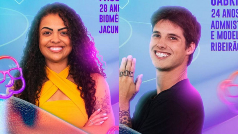 Paula e Gabriel foram escolhidos na Casa de Vidro do BBB 23