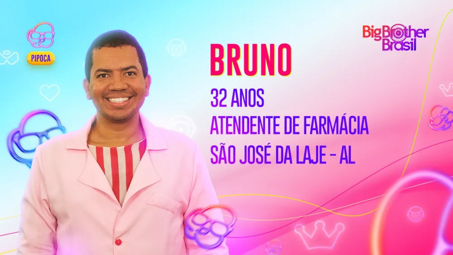 Bruno 'Gaga' é o mais novo participante do Pipoca no BBB 23