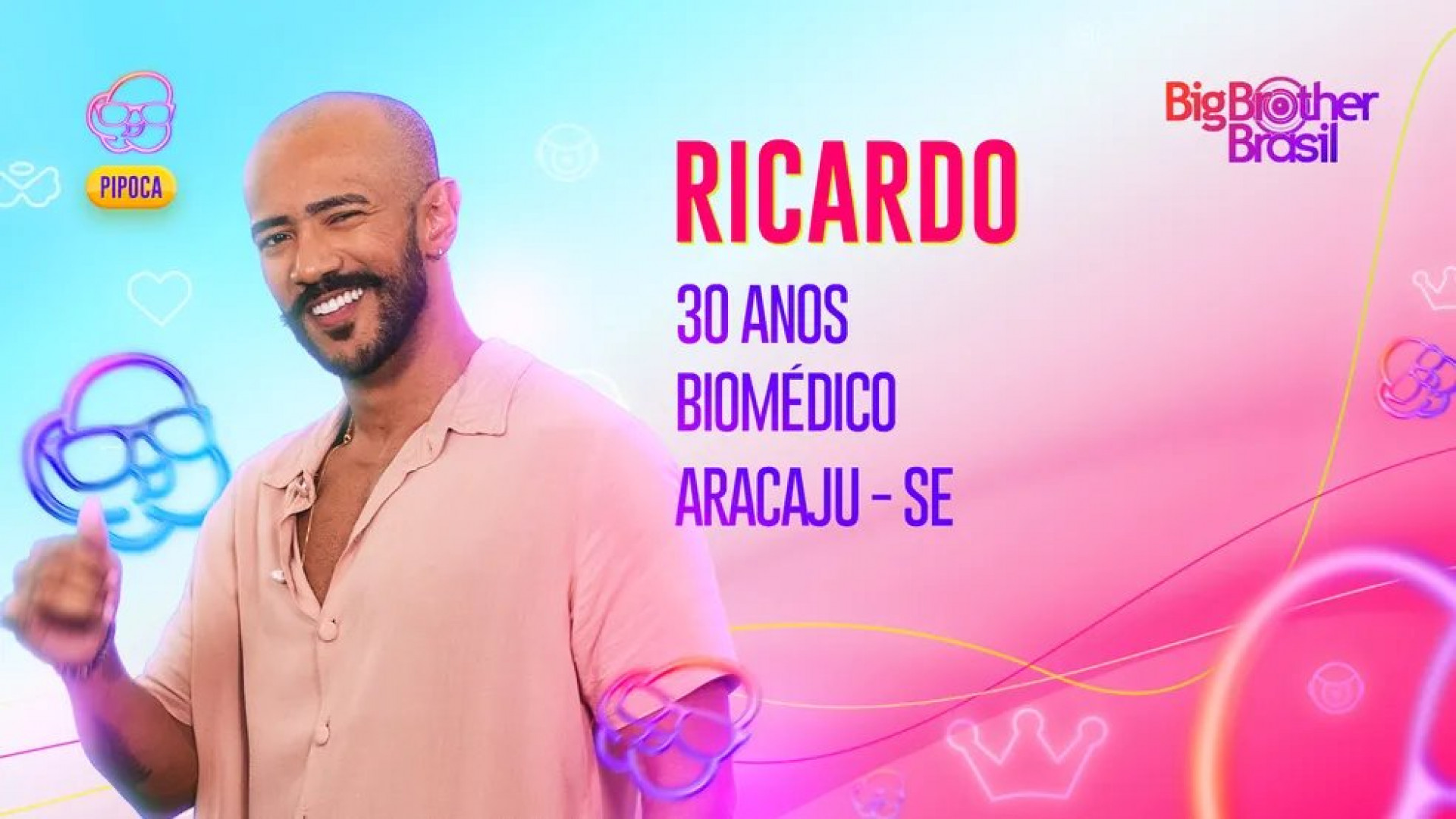 Ricardo Camargo faz parte do grupo Pipoca do BBB 23